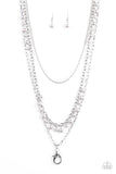 Pearl Pageant - Silver Necklace - Paparazzi Accessories
