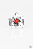 Ask For Flowers - Red Ring - Paparazzi Accessories