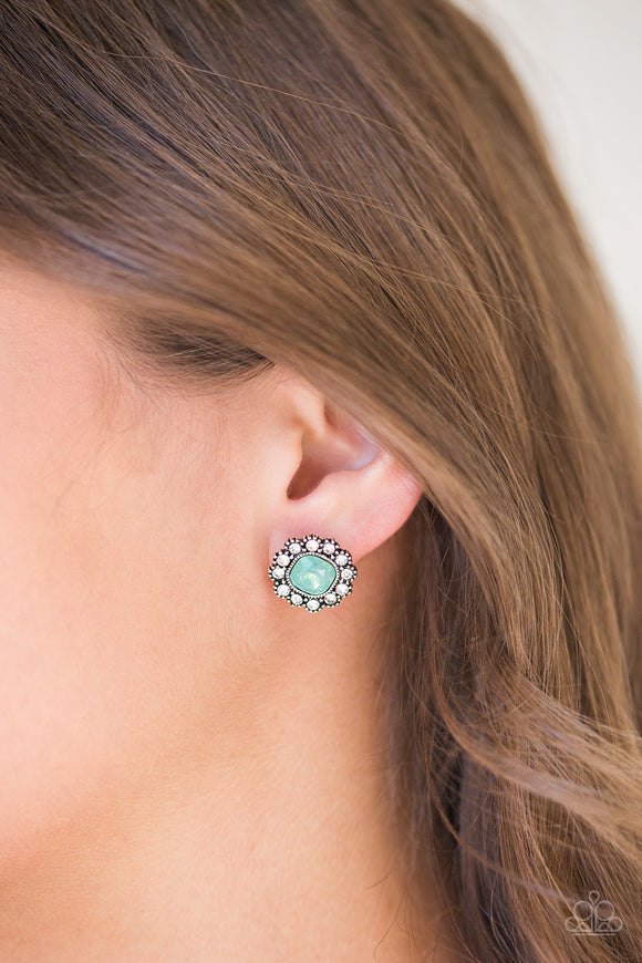 Little Lady - Green Earrings - Paparazzi Accessories
