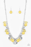 Prismatic Sheen - Yellow Necklace - Paparazzi Accessories
