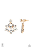 Crystal Constellations - Gold Earrings - Paparazzi Accessories