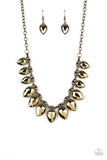 FEARLESS is More - Brass Necklace - Paparazzi Accessories