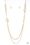 Modern Girl Glam - Gold Necklace - Paparazzi Accessories