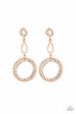 On The Glamour Scene - Gold Earrings - Paparazzi Accessories