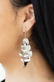 Resplendent Reflection - Silver Earrings - Paparazzi Accessories