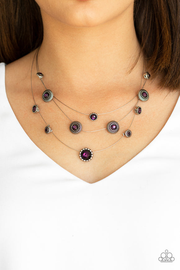 SHEER Thing! - Purple Necklace - Paparazzi Accessories
