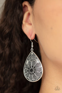 Banquet Bling - Black Earrings - Paparazzi Accessories
