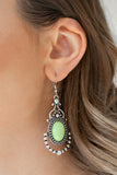 CAMEO and Juliet - Green Earrings - Paparazzi Accessories