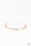 Dainty Dazzle - Rose Gold Bracelet - Paparazzi Accessories