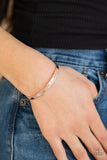 Dainty Dazzle - Rose Gold Bracelet - Paparazzi Accessories