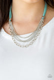 Free Roamer - Blue Necklace - Paparazzi Accessories