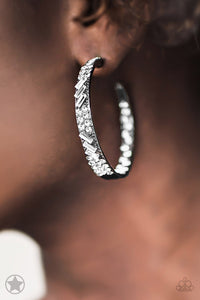 GLITZY By Association - Gunmetal Earrings - Paparazzi Accessories