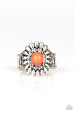 Poppy Pep - Orange Ring - Paparazzi Accessories