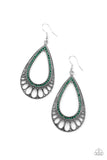 Royal Finesse - Green Earrings - Paparazzi Accessories