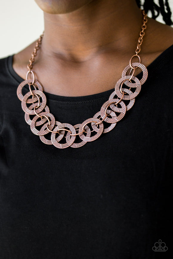 The Main Contender - Copper Necklace - Paparazzi Accessories