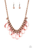 Fashionista Flair - Copper Necklace - Paparazzi Accessories