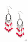 Not The Only Fish In The Sea - Red Earrings - Paparazzi Accessories