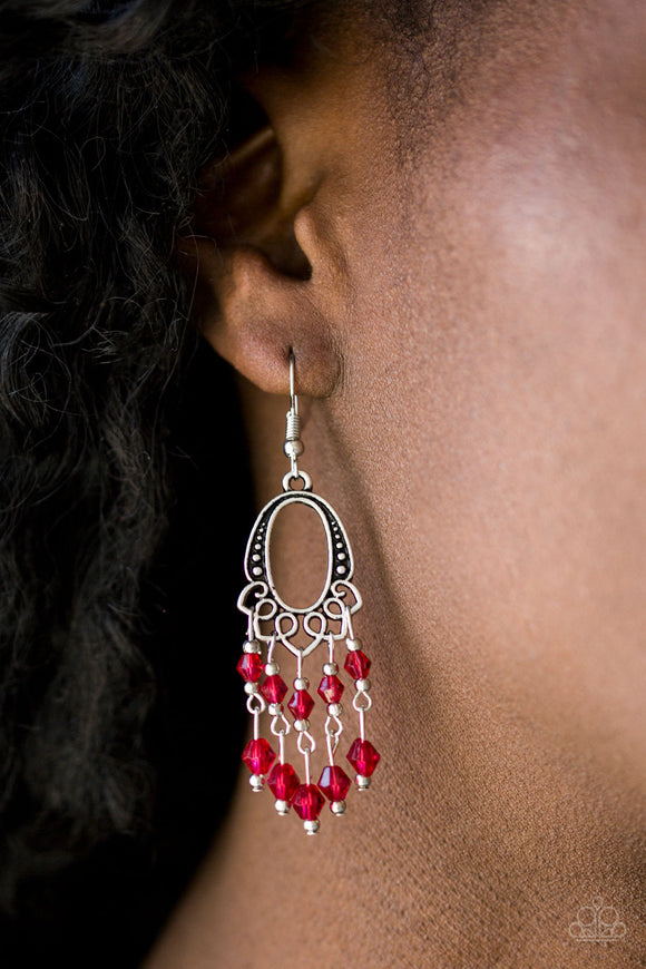 Not The Only Fish In The Sea - Red Earrings - Paparazzi Accessories