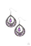 All-Girl Glow - Purple Earrings - Paparazzi Accessories