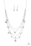 Classic Class Act - Blue Necklace - Paparazzi Accessories