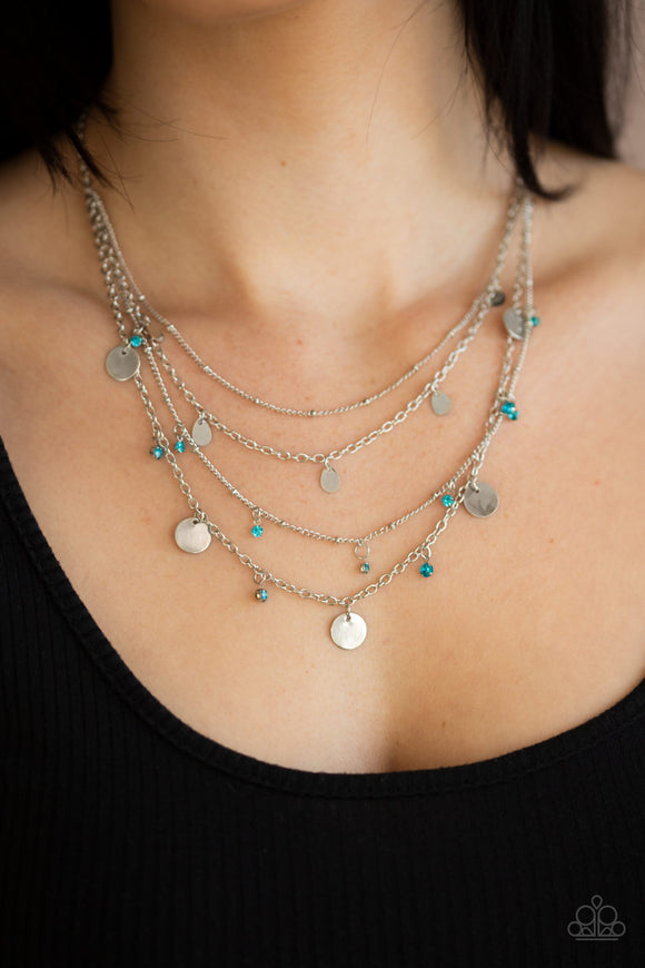 Classic Class Act - Blue Necklace - Paparazzi Accessories
