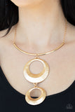 Egyptian Eclipse - Gold Necklace - Paparazzi Accessories
