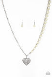 Forever In My Heart - Yellow Necklace - Paparazzi Accessories
