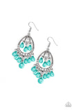 Gorgeously Genie - Blue Earrings - Paparazzi Accessories