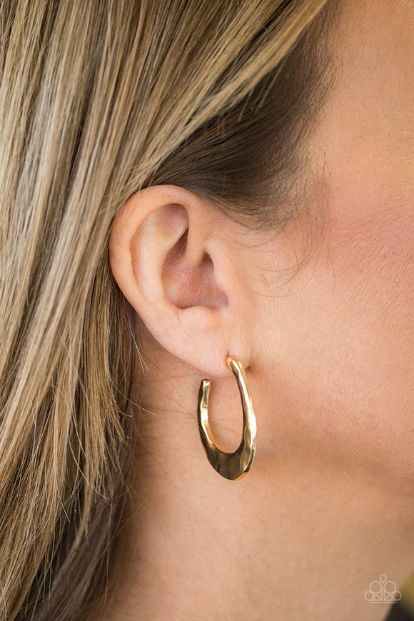HOOP Me Up! - Gold Earrings - Paparazzi Accessories