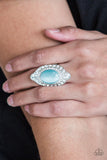 Riviera Royalty - Blue Ring - Paparazzi Accessories