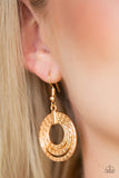 Open Plains - Gold Earrings - Paparazzi Accessories