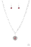 No Love Lost - Red Necklace - Paparazzi Accessories