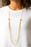 are To Dazzle - Gold Necklace - Paparazzi Accessories
