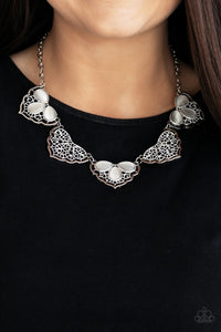 East Coast Essence - White Necklace - Paparazzi Accessories