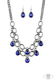 Show-Stopping Shimmer - Blue Necklace - Paparazzi Accessories