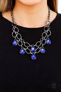 Show-Stopping Shimmer - Blue Necklace - Paparazzi Accessories