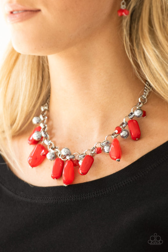 Grand Canyon Grotto - Red Necklace - Paparazzi Accessories