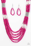 Let It BEAD - Pink Necklace - Paparazzi Accessories
