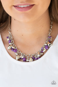 Quarry Trail - Purple Necklace - Paparazzi Accessories