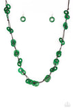 Waikiki Winds - Green Necklace - Paparazzi Accessories