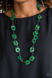 Waikiki Winds - Green Necklace - Paparazzi Accessories