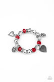 Fabulously Flirty - Red Bracelet - Paparazzi Accessories