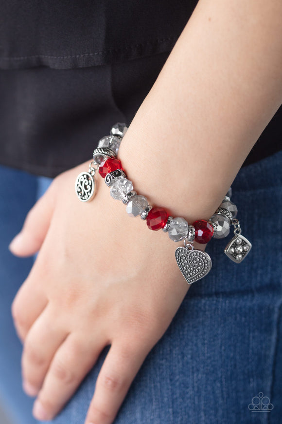Fabulously Flirty - Red Bracelet - Paparazzi Accessories
