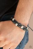 Free Climb - Black Urban Bracelet - Paparazzi Accessories