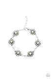 Garden Flower Grandeur - Green Bracelet - Paparazzi Accessories