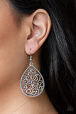 Im Doing VINE - Silver Earrings - Paparazzi Accessories