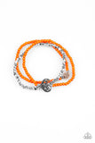 Lovers Loot - Orange Bracelet - Paparazzi Accessories