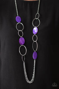 Kaleidoscope Coasts - Purple Necklace - Paparazzi Accessories