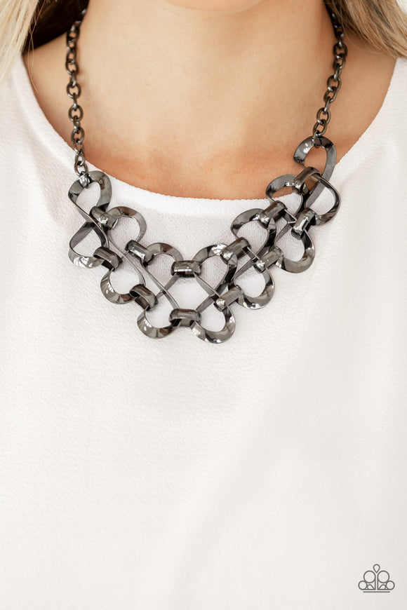 Work, Play, and Slay - Black Necklace - Paparazzi Accessories