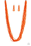 Congo Colada - Orange Necklace - Paparazzi Accessories